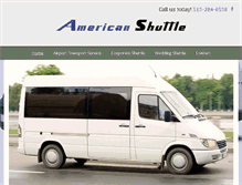 Tablet Screenshot of americanshuttlecompany.net